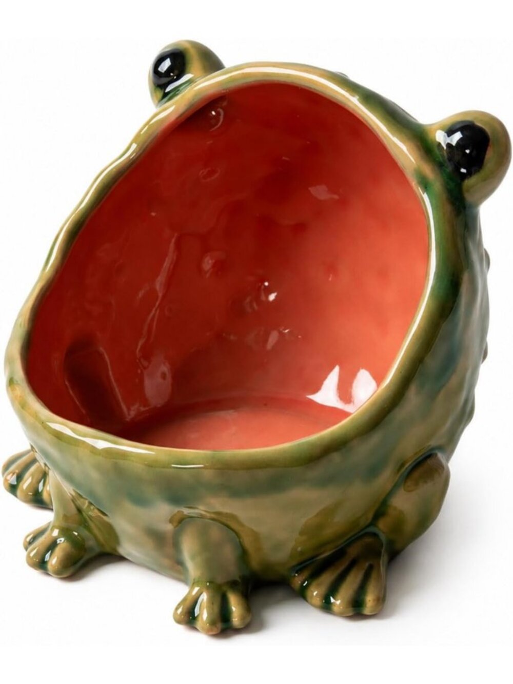 Whimsical Ceramic Frog Bowl - Cute Candy Dish & Jewelry Holder for Home Decor